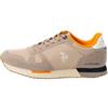 Us Polo Sneakers U.s Polo da uomo colore Beige con rifiniture in arancione e bianco, ...