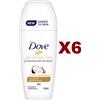 Dove 6 PZ DEODORANTE DOVE ADVANCED CARE COCONUT & JASMIN SCENT ROLL ON 50ML DEO COCCO