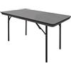 Bolero Sedia in rovere con schienale incrociato metallo color sabbia ABS 4 piedi, grigio, dimensioni: 750 (H) x 1220 (L) x 610 (P) mm, tavolo mobile interno ed esterno, GC594