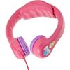 Lexibook HP018DP - Cuffie infrangibili Disney Princess, design Aurora/Beauty/Ariel/Rapunzel, Potenza sonora limitata, flessibili, archetto regolabile, Rosa/Viola