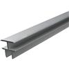 Alberts GAH-Alberts 473273 - Profilo H autoadesivo, 10x18x19,5 mm, in alluminio, anodizzato, argento 1000 x 24,9 x 24 mm