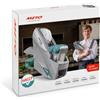 Meto HACCP - Kit di marcatura manuale per alimenti (2 righe, 20 cifre per etichette da 26 x 16 mm), colore argento