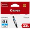 Canon CLI-581XXL Cartuccia d'Inchiostro Ciano XXL Originale | Inchiostro Ciano autentico per colori vividi - per PIXMA TR8550, TR7550, TS6150, TS6151, TS8150, TS8151, TS8152 e altro!