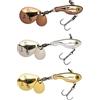 Berkley Pulse Spintail Esca da pesca 3-Pack, esche dure Predator con vibrazione a doppia lama per persici, trote e lucci, Fusion 19 Hook, Jig Spinner, pescatore d'acqua dolce di fiume o lago, 9g e 14g