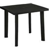 PROSERVICE srl Tavolo da Esterno e Interno in Resina Fiocco Antracite 80 x 75 cm