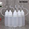 10 Boccettino Flaconcino VUOTO 10ml Contagocce per Liquidi Pittura soluzioni