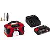 Einhell Compressore a batteria TE-AC 36/6/8 Li OF Set Power X-Change, Li-Ion, 2x 18 V, max. 8 bar, serbatoio da 6 Litri, motore senza olio, incl. accessori+ 2,5 Ah Power X-Change Batteria