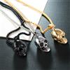 Keoss.com Collana da Uomo con pendente TESCHIO Cranio NERO idea regalo halloween