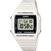 Casio Orologio CASIO ILLUMINATOR W-215H-7AVDF Silicone Bianco Chrono Sveglia Sub 50mt