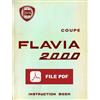LANCIA Flavia 2000 Instructions Book User manual Use and Maintenance ENGLISH