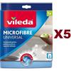 Vileda 5 PZ VILEDA PANNO MICROFIBRE PLUS UNIVERSAL EXTRA BRILLANTEZZA