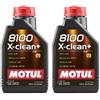 MOTUL 2 Lt Motul 8100 XCLEAN+ 5W30 C3 Olio Motore Auto BMW LL04 50400 50700 MB 229.51
