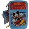 Disney Astuccio Scuola 3 Zip Topolino Portapenne Matite Pastelli Multiscomparto Nuovo