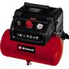 Einhell Compressore TC-AC 190/6/8 (1,2 kW, max. 8 bar, potenza di aspirazione 190 L/min, serbatoio da 6 litri, pompa senza olio, manometro, attacco rapido)