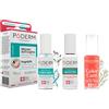 PODERM - 3 PRODOTTI - MICOSI DELLE UNGHIE TRATTAMENTO 3 in 1 | Smalto colorato Rosa corallo TEA TREE | BIO | Trattamento professionale mani/piedi | Facile e rapido | Swiss Made