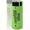 multimarche Batteria ricaricabile Panasonic & caricabatterie usb 26650 5000mAh 3.7V