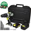 KOMBO TRAPANO AVVITATORE A BATTERIA CON PERCUSSIONE 20V 2AH KOMBO PRO CON VALIGETTA