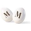 Subitodisponibile CONFETTI MAXTRIS Ciocomandorla con STAMPA Lettera M 200 gr colore Bianco 0AHW