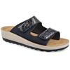 Fly Flot Donna Pantofole 42H61 Ciabatte Velcro Blu