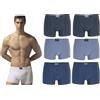 SWEET YEARS 6 Boxer Uomo con Elastico Interno loggato, in Cotone Elasticizzato.