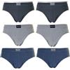 SWEET YEARS 6 Slip Uomo con Elastico Interno loggato, in Cotone Elasticizzato.
