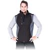 LEBER & HOLLMAN Leber&Hollman LH-Hase_Bsxxl - Gilet protettivo imbottito, taglia XXL, colore: Nero/Grigio