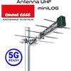 Emme Esse Antenna TV mini LOG 12 elementi banda UHF 21-48 Filtro 5g emme esse