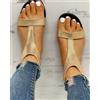 sandali bassi eleganti comodi pelle sintetica cuoio oro nero lucido 1048