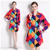 Vestito Abito Donna Corto Raso Manica Lunga Cintura Scamiciato GIPSY 50943