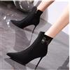 Stivali Scarpe Stivaletti Nero Oro Tronchetto 9 cm Pelle Sintetica 42680