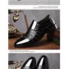 Mocassini uomo oxford polacchine scarpe uomo nero lucido pelle sintetica 4008