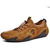 Mocassini ginnastica lacci polacchine scarpe uomo marrone pelle sintetica 4012