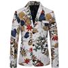 giacca smoking uomo elegante bianco colorato morbido bottone slim moda uomo 1126