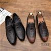 Mocassini uomo oxford polacchine scarpe uomo marrone nero pelle sintetica 4007