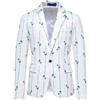 Giacca smoking uomo elegante bianca colorata slim fit bottoni moda uomo GU055