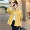 Camicia Maglia Blusa Donna Camicetta Giallo Senape Morbida Elegante 01586