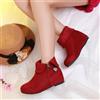 stivali stivaletti bassi scarpe anfibi rosso comodi comodi pelle sintetica 978