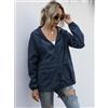 Giacca donna corta spolverino comodo elegante trench zip blu pioggia 4897