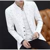 giacca smoking uomo elegante bianco collo coreana slim moda uomo GU060