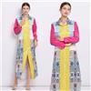 Vestito Abito Lungo Elegante Bohoo Camicia Scamiciato Colorato GIPSY 3822