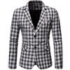 giacca smoking uomo elegante bianco nero morbido bottone slim moda uomo 1101
