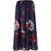 Eleganti raffinati pantaloni donna slim sportivi acqua alta fiori blu 6151