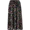 Eleganti raffinati pantaloni donna slim sportivi acqua alta fiori verde 6151