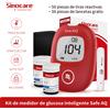 Sinocare Safe-AQ Smart Kit per il test della glicemia con 50 strisce reattiva