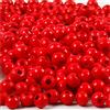 Creativ Perline di legno, D: 5 mm, rosso, 6 g, circa 180 pz