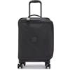 Kipling Trolley leggero e pratico dalle dimensioni compatte perfette per viaggi brevi, o da portare in cabina durante i viaggi più lunghi. Le quattro ruote a 360° renderanno il passaggio in aeroporto