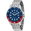 Chronostar Orologio Chronostar Captain R3753318002 Watch Acciaio Rosso Blu Pepsi Uomo 43mm