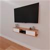 LBSIGN Mobile TV Sospeso 120x20x18 cm 2 Ante E Vano A Giorno Delta Vari Colori