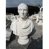 SCULTURA BUSTO STATUA GIULIO CESARE IN CEMENTO MARMO PIETRA 69 cm