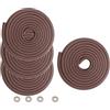HIMRY 20M Protezione Bordi L-Forma Protezioni Antispigolo in Schiuma Sicurezza dei Vostri Bambini, Striscia Paraspigolo Spigolo, Extra Spesso Bordi Protezione, 4x5m, Marrone KXD7000 Brown